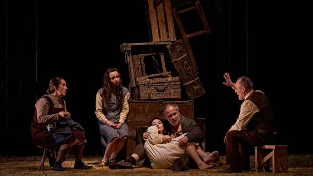 Un momento del montaje teatral de 'Los santos inocentes'. Foto: MarcosGpunto