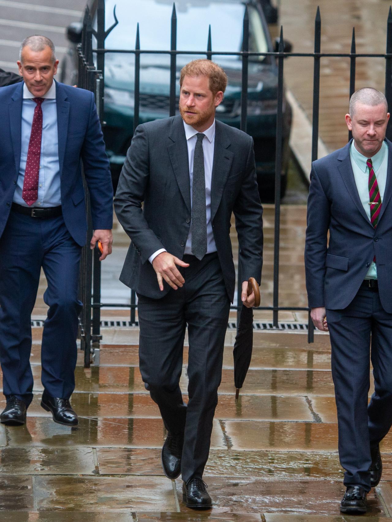 El duque de Sussex, en marzo en Londres para otra vista del juicio.