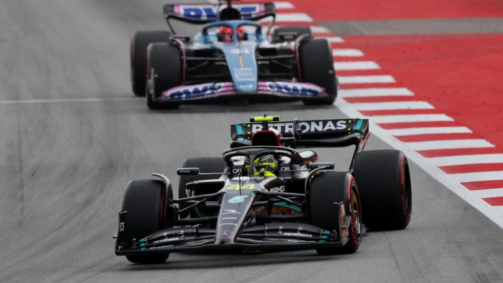 Lewis Hamilton, durante un instante de la carrera.