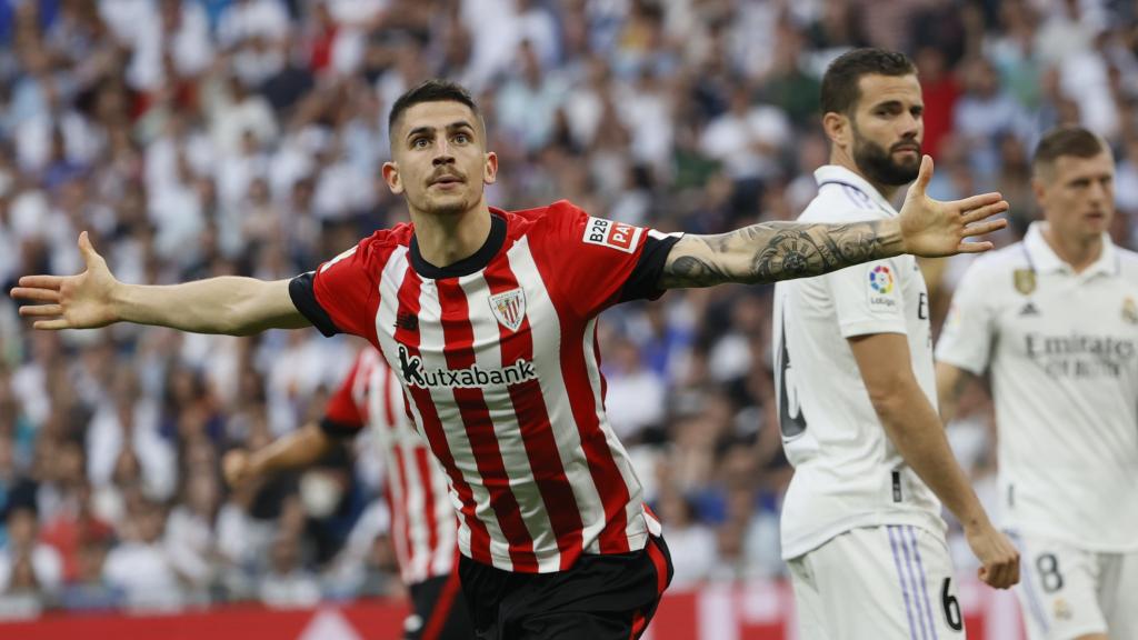 Sancet celebra su gol contra el Real Madrid