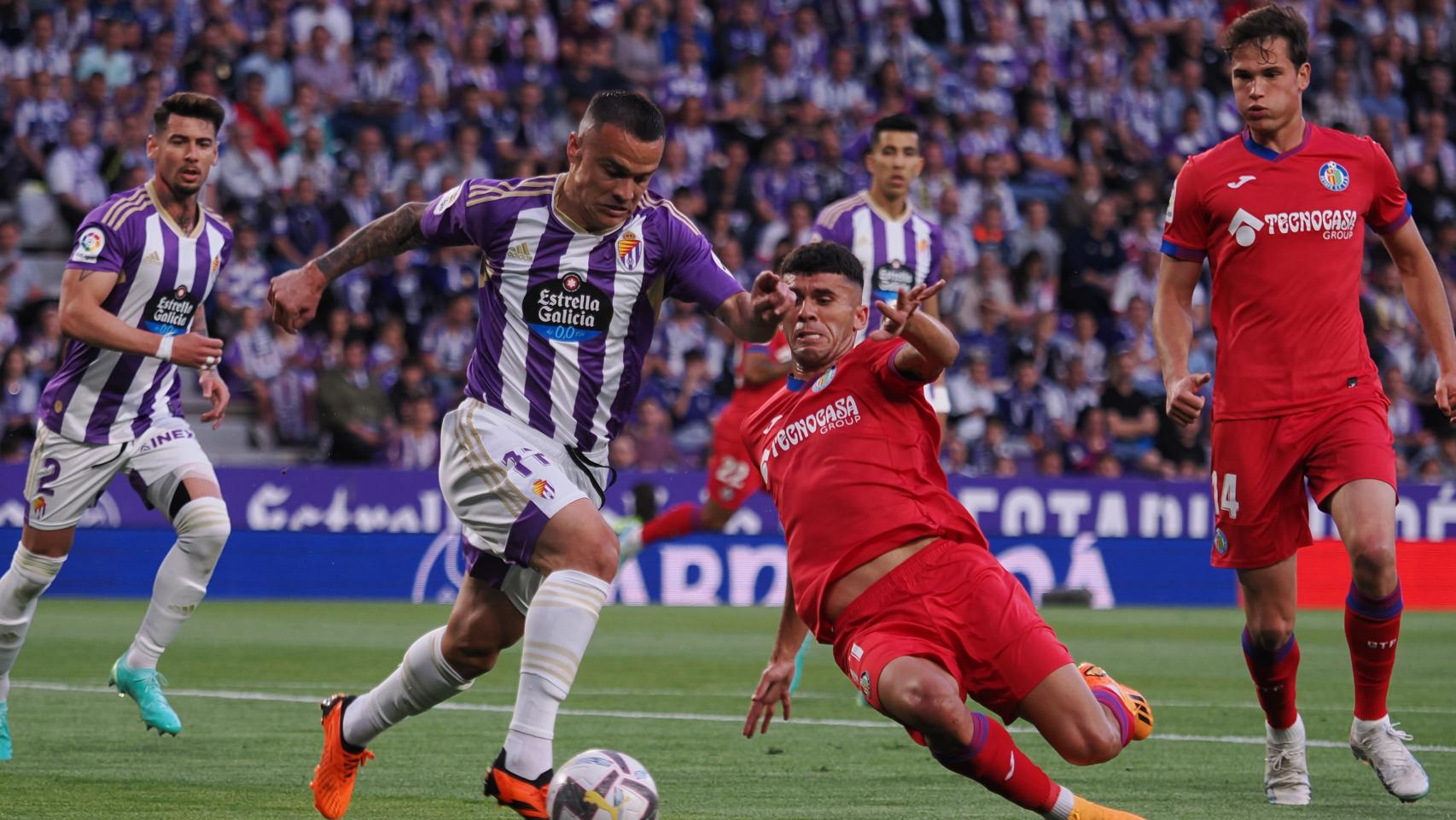 Imagen del partido entre el Real Valladolid y el Getafe