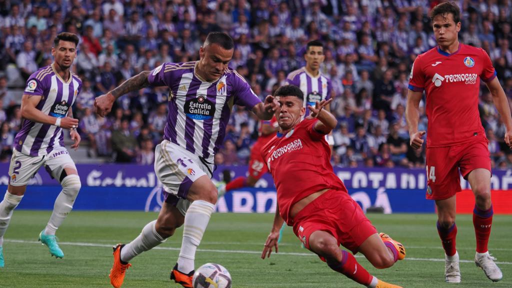 Imagen del partido entre el Real Valladolid y el Getafe