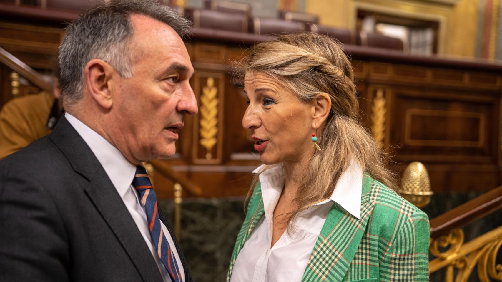 Enrique Santiago y Yolanda Díaz, en una imagen de archivo.