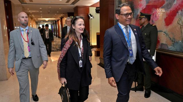 Avril Haines, directora de Inteligencia Nacional de EEUU, esta semana en Singapur