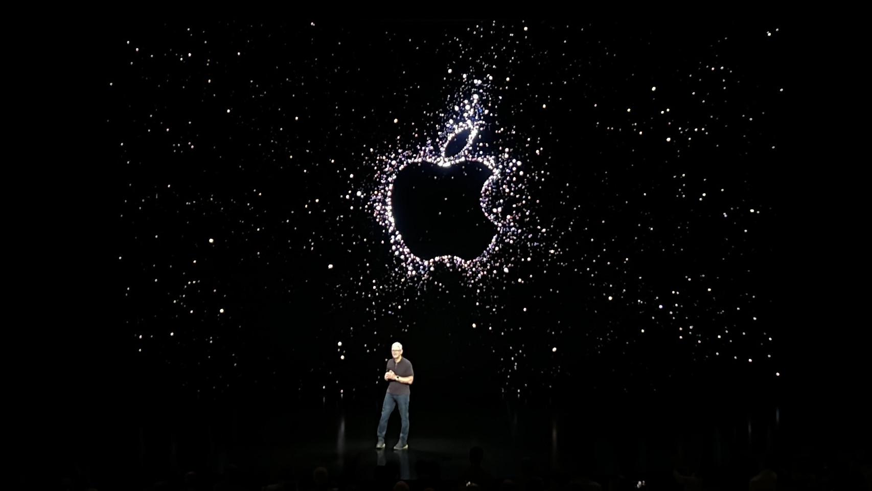 Tim Cook durante la presentación del iPhone 14.