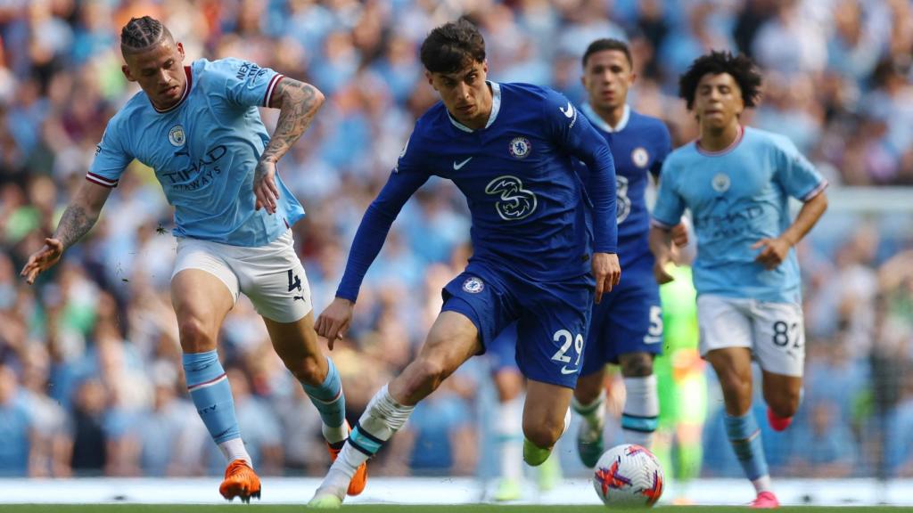 Kai Havertz, con el Chelsea en un partido de Premier League