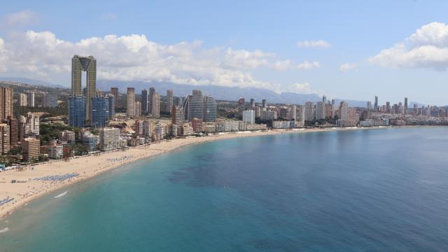 Vista de Benidorm, Alicante.