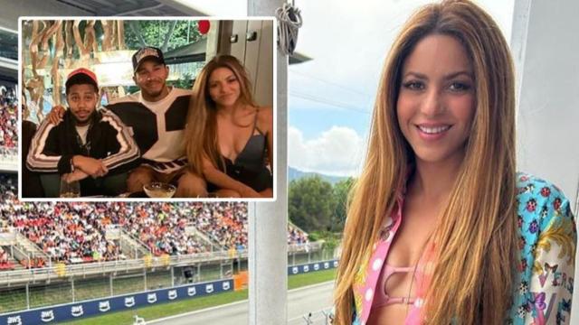 La artista colombiana Shakira y Lewis Hamilton en un montaje de EL ESPAÑOL.