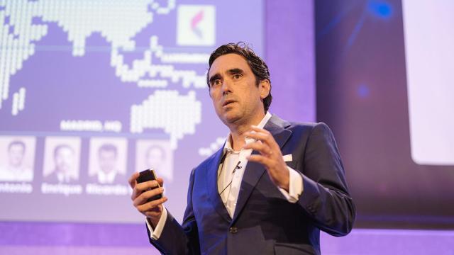 Alberto Gordo, CEO de Protein Capital, en la ceremonia londinense de DigiAssets.