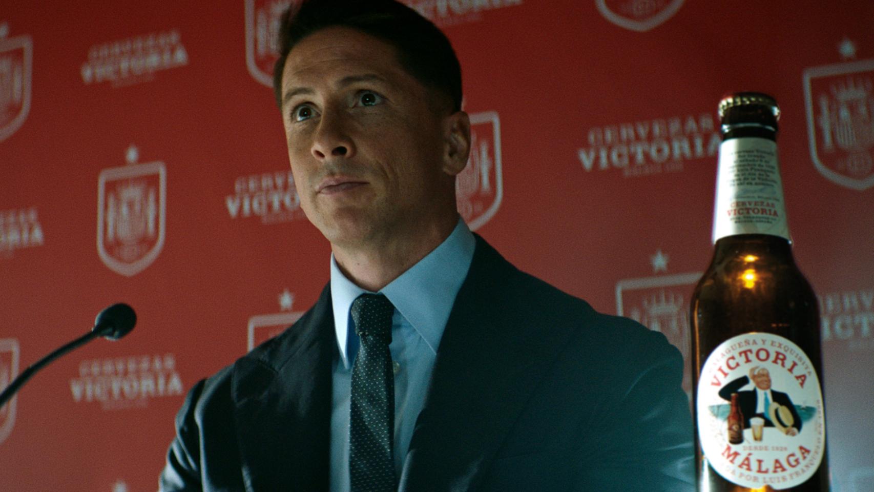 Fernando Torres en un momento del anuncio.