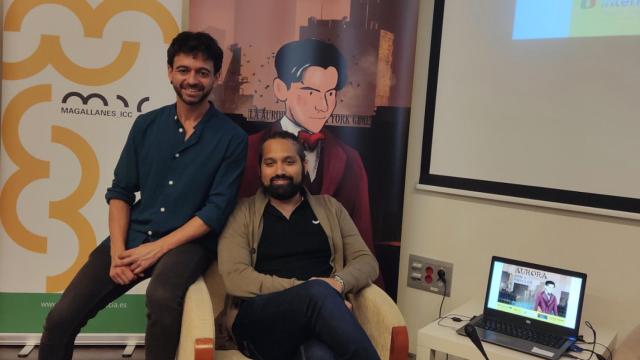 Jesús Torres y Borja Vaz en la presentación.