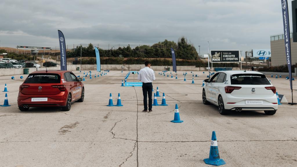 Volkswagen Polo GTI en una prueba de velocidad.