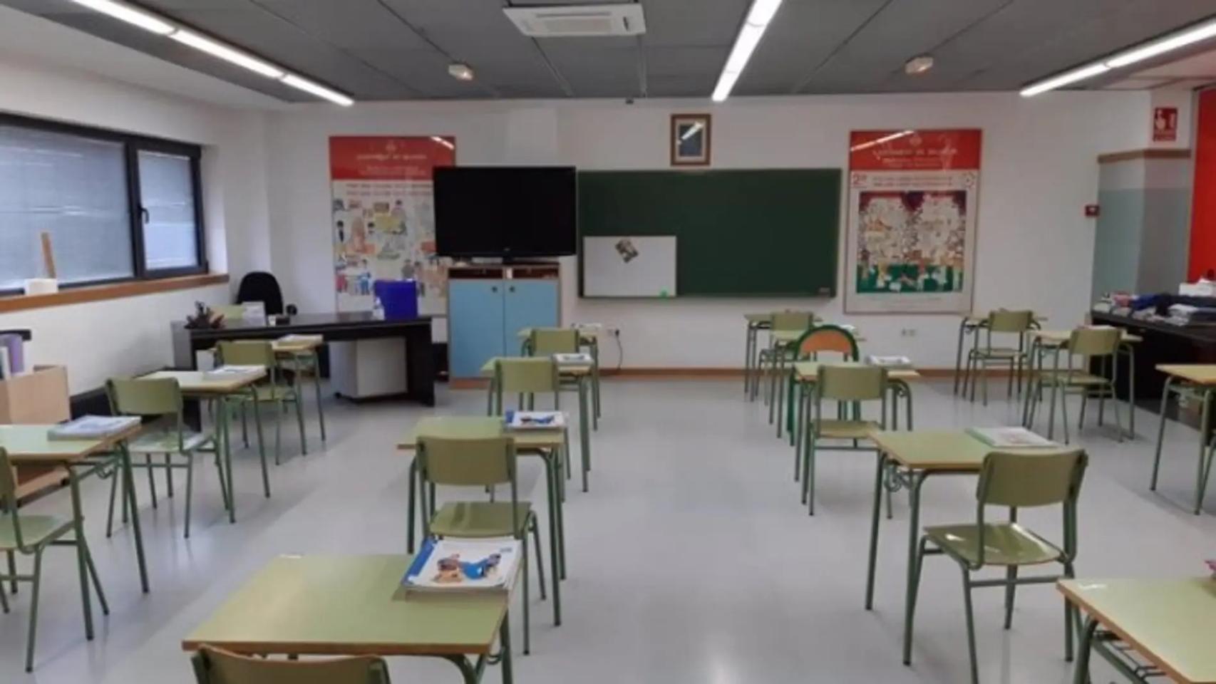 Imagen de archivo de un aula de la Comunidad Valenciana.
