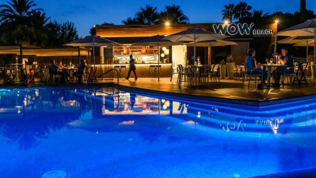 Las instalaciones de WOW Beach de Las Colinas, en Dehesa de Campoamor (Orihuela).