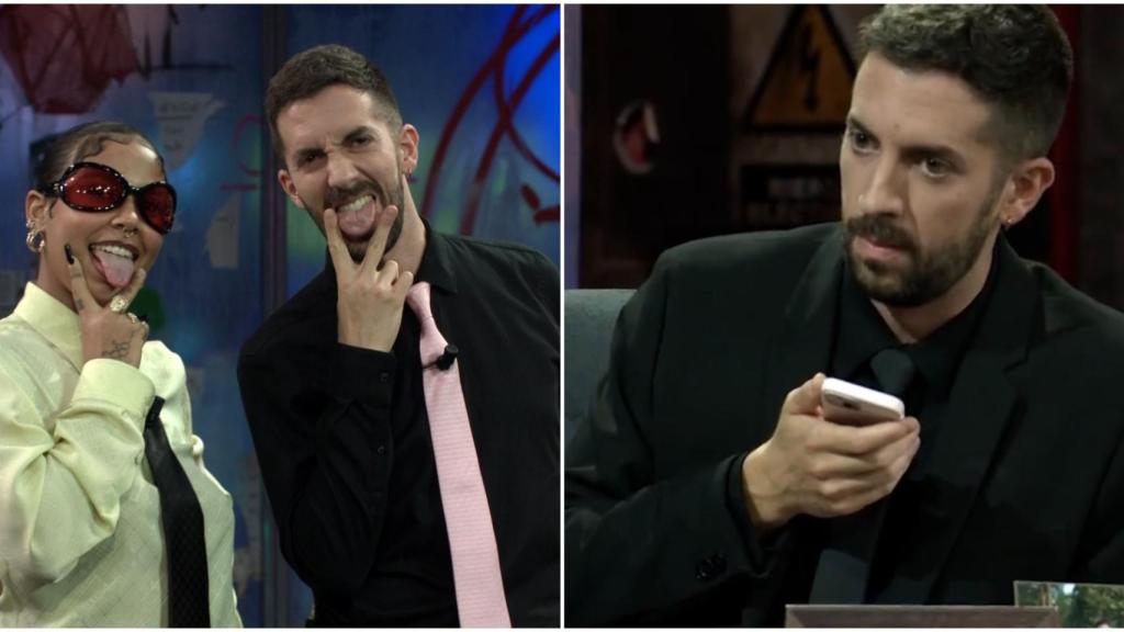 David Broncano junto a Tokischa en La Resistencia