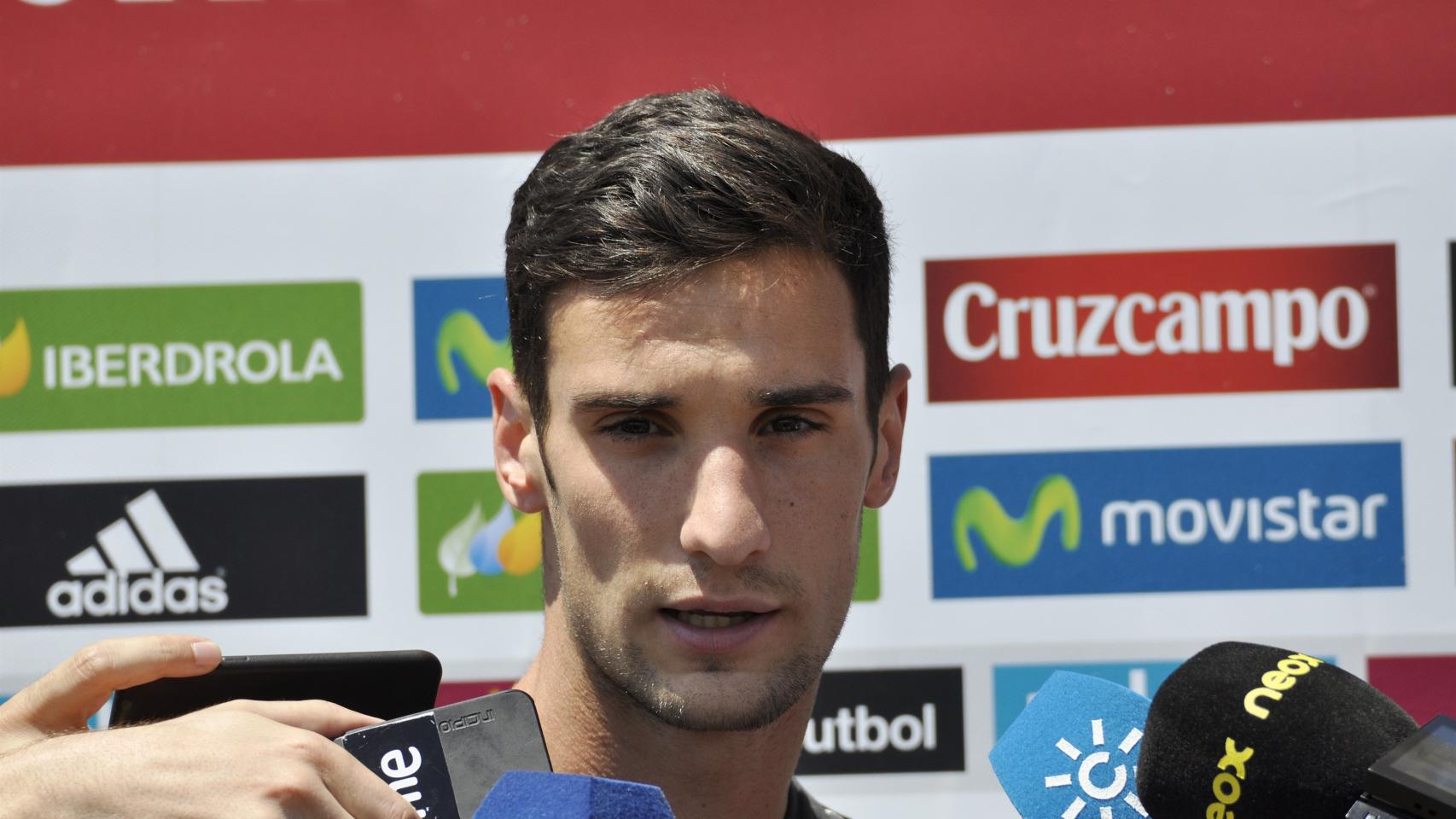 Sergio Rico, en una convocatoria de la Selección