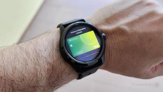 Sistema de pago móvil en reloj