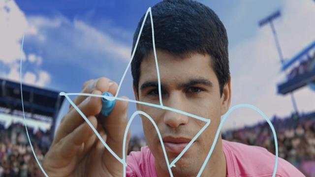 Alcaraz, en el spot publicitario que se emitirá a partir del miércoles en diversos medios de comunicación.