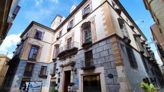 Imagen del hotel Palacio de Solecio, en la calle Granada de Málaga.