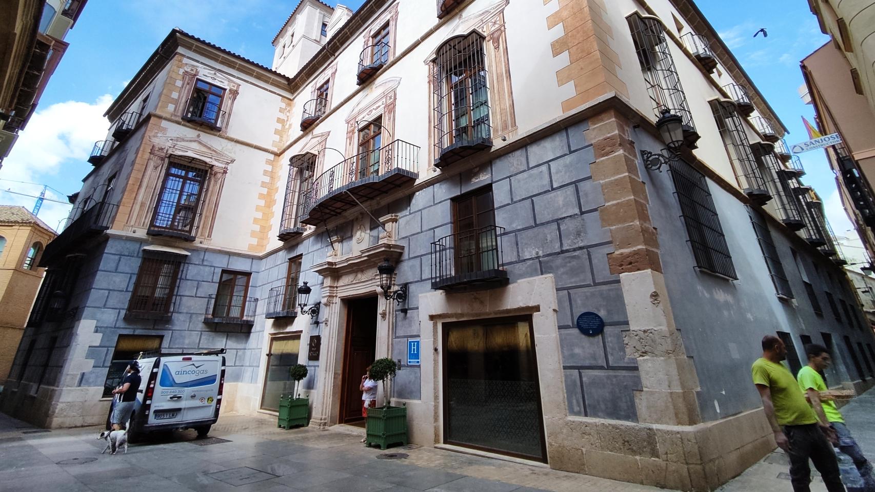 Imagen del hotel Palacio de Solecio, en la calle Granada de Málaga.