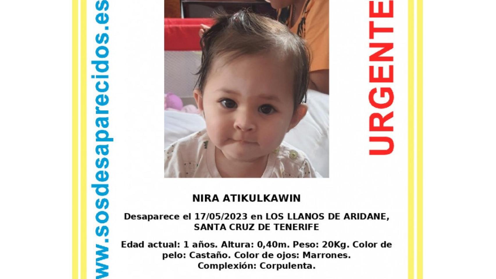 Cartel de búsqueda de Nira.