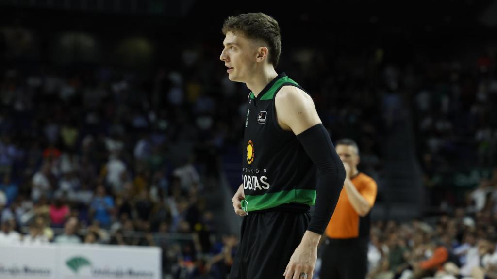 Kyle Guy, tras anotar un triple.