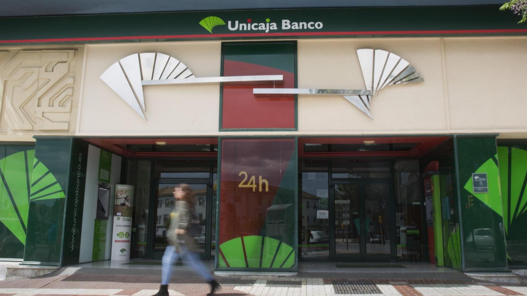 Una oficina de Unicaja Banco.