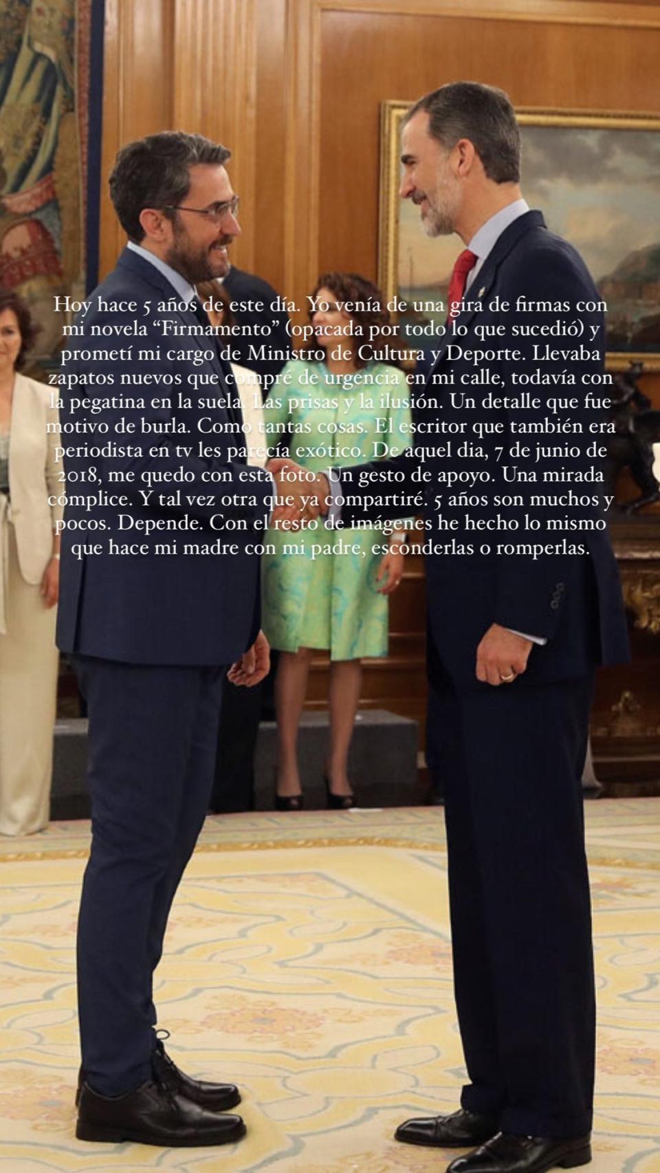 El escritor y el Rey, en Zarzuela.