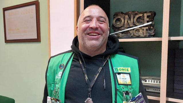Óscar Martín del Teso, vendedor del cupón premiado