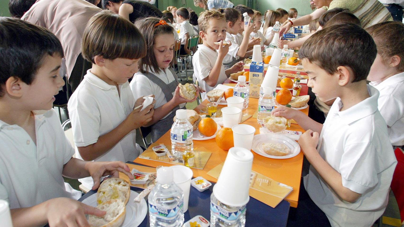 Imagen de un comedor escolar en Castilla y León.