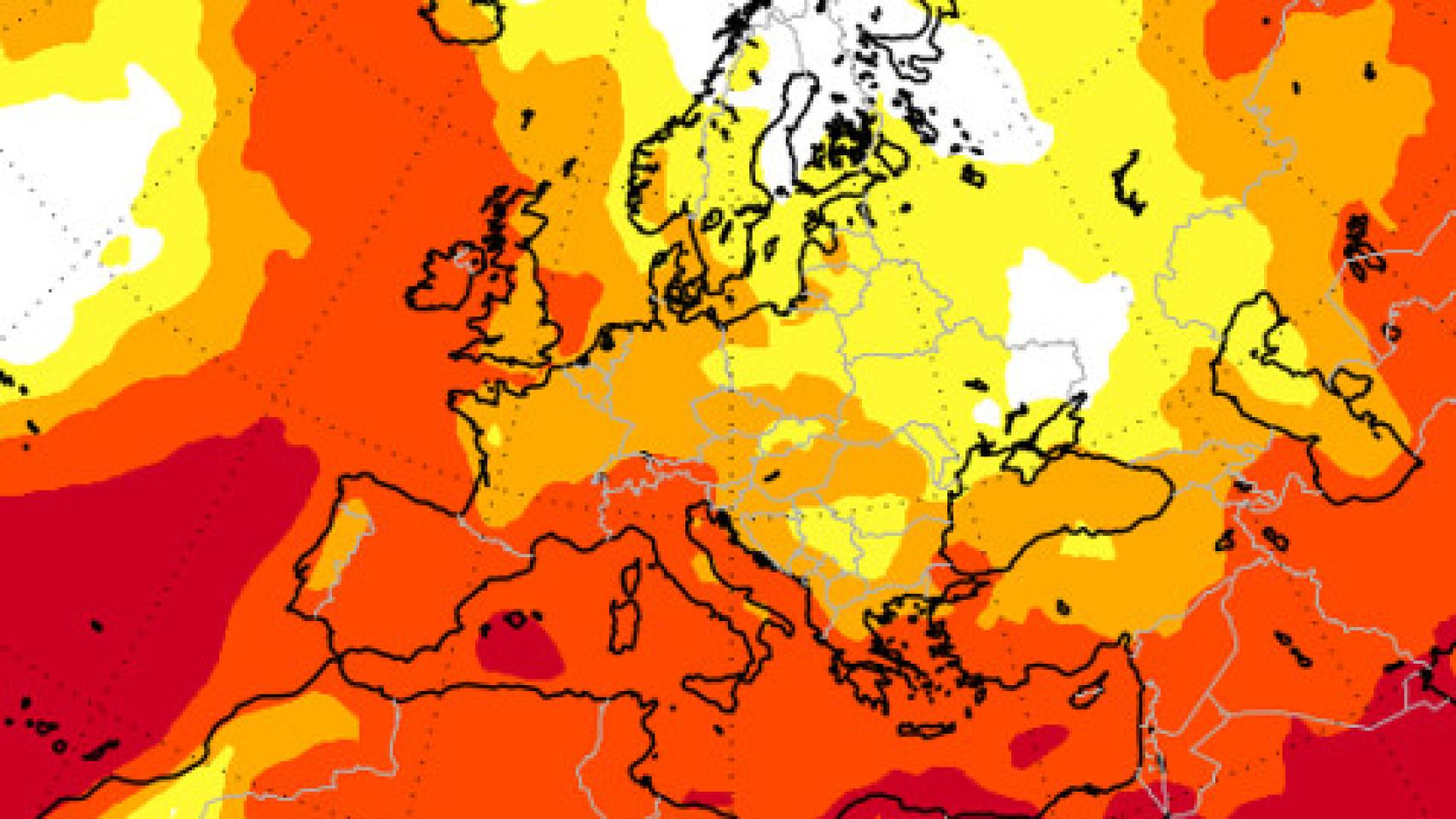 Mapa del pronóstico para el verano 2023, según la AEMET