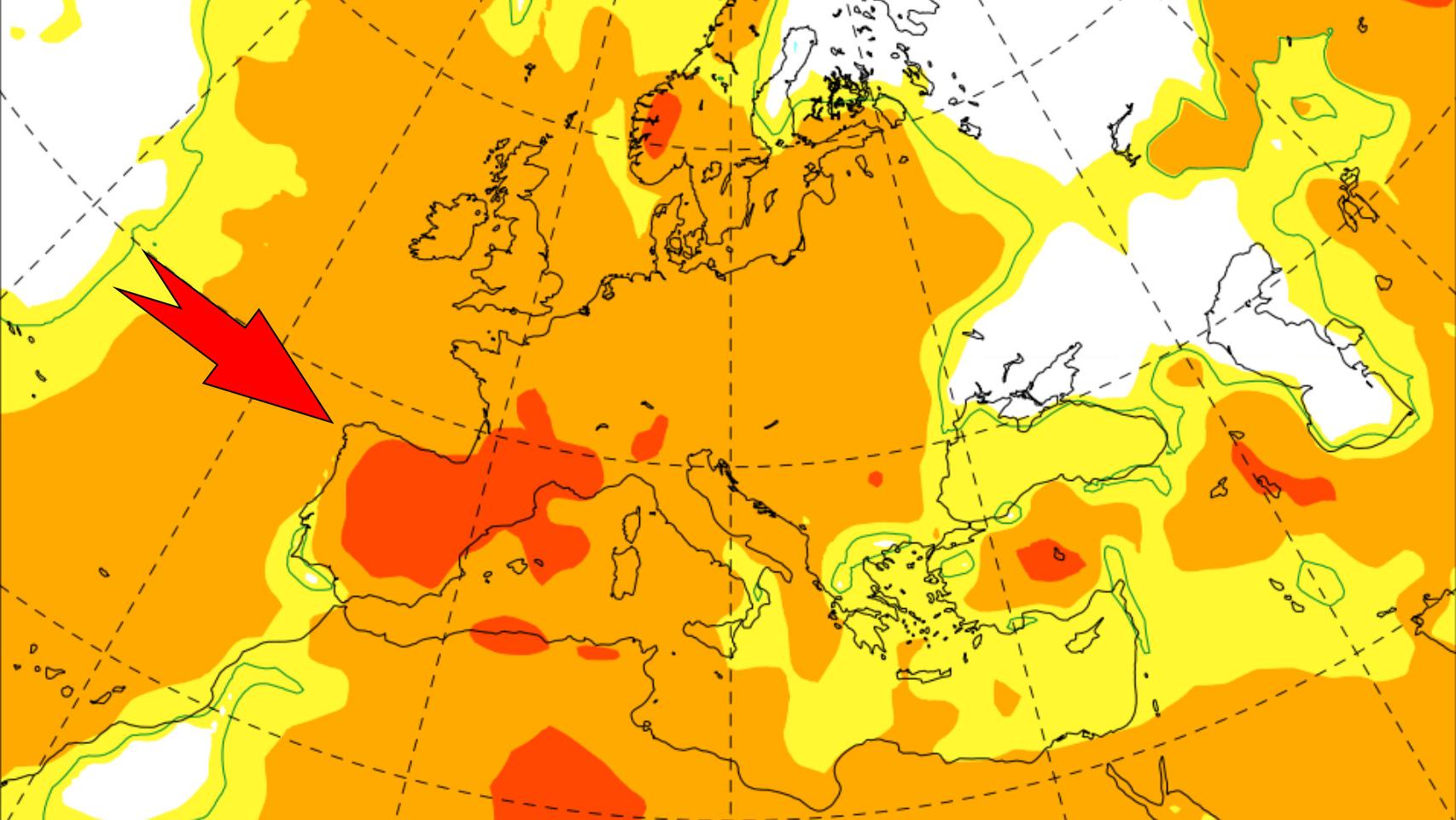 Probabilidad de anomalías cálidas de temperaturas este verano.