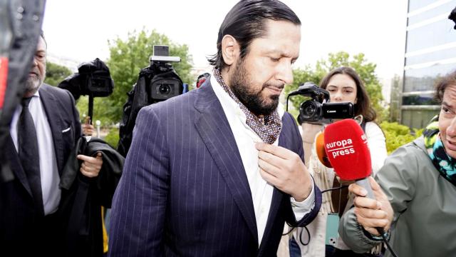 Rafael Amargo, este miércoles, a su llegada a la Audiencia Provincial de Madrid.