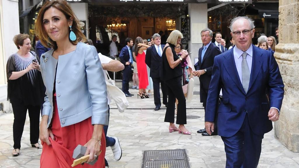 Rodrigo Rato y Alicia González, en un enlace en Mallorca. Año 2017.