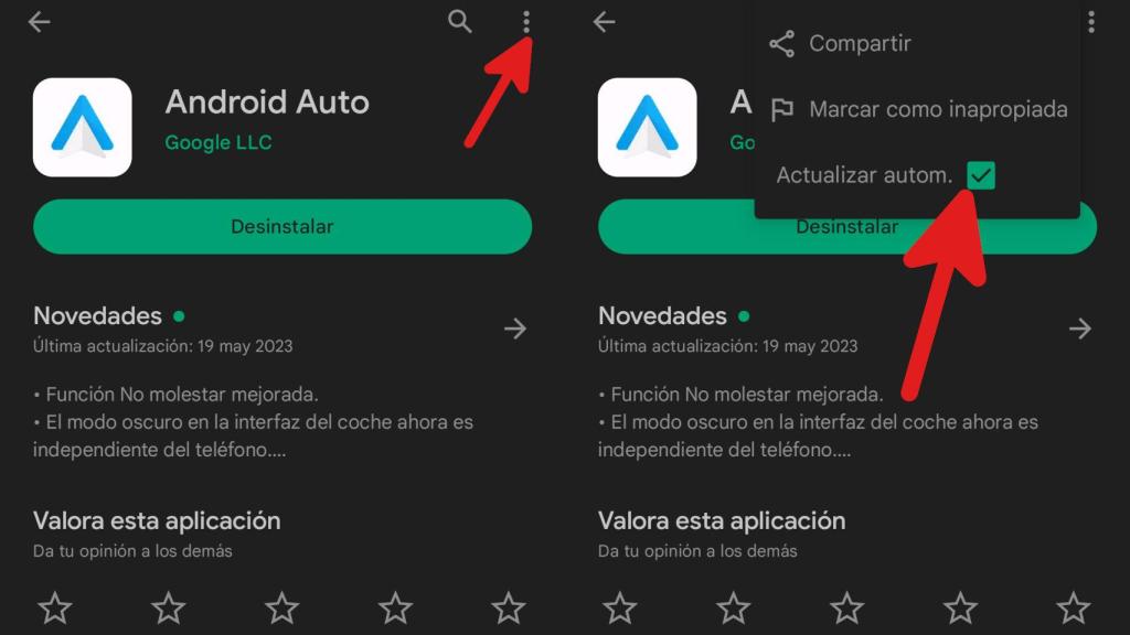 Cómo bloquear las actualizaciones de Android Auto