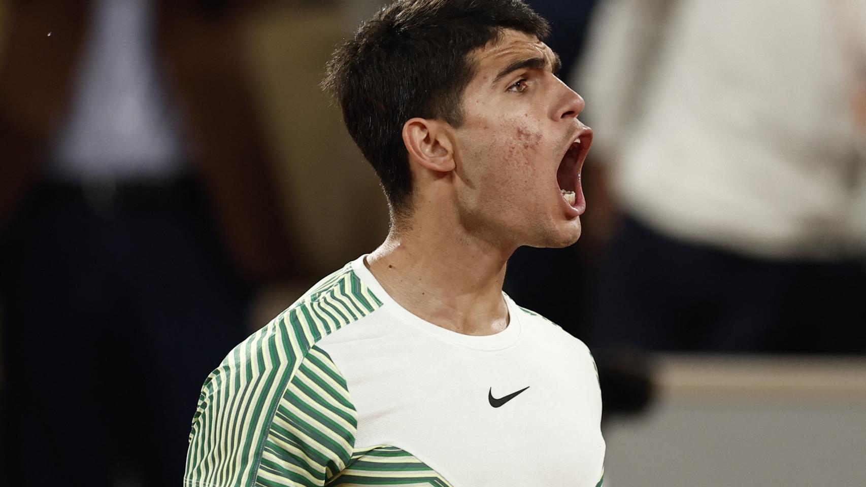 Carlos Alcaraz, en Roland Garros 2023