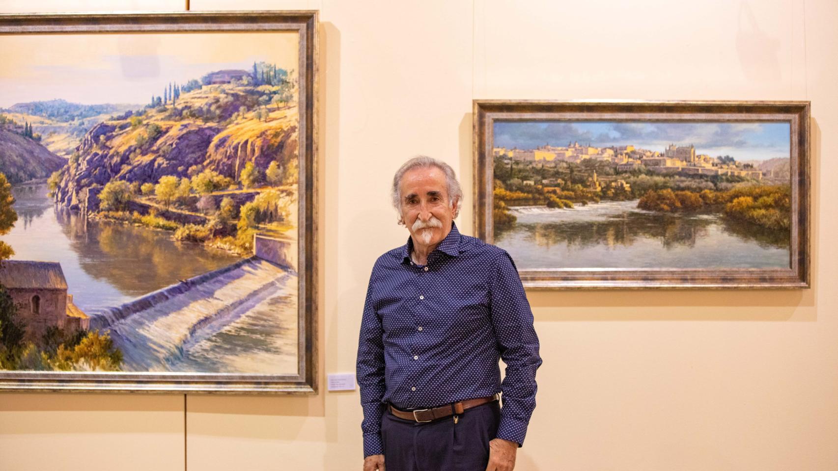 José Lloréns durante la inauguración de la exposición.