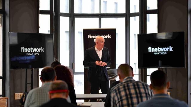 Óscar Vilda, consejero delegado de Finetwork, en un encuentro con la prensa.
