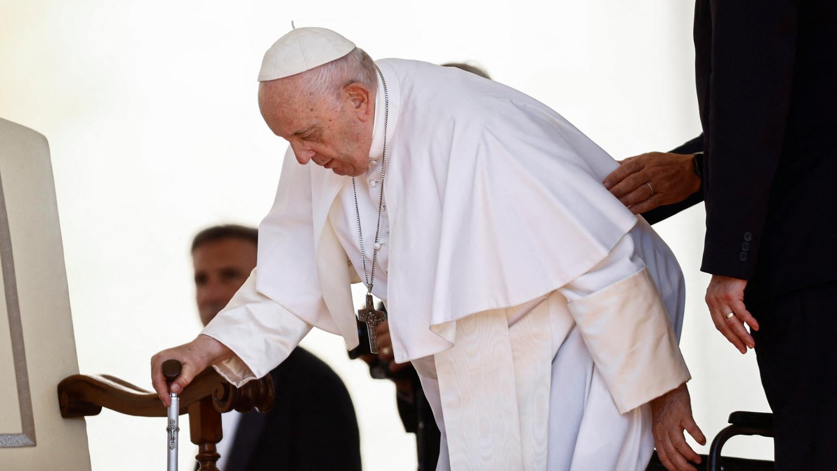 Audiencia del Papa este miércoles antes de ser ingresado.