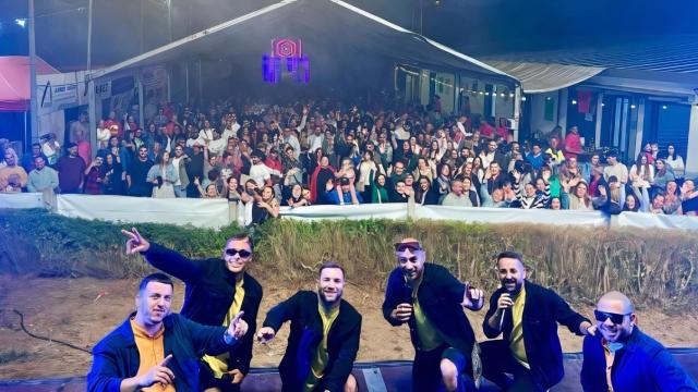 El Grupo Bomba durante una actuación.