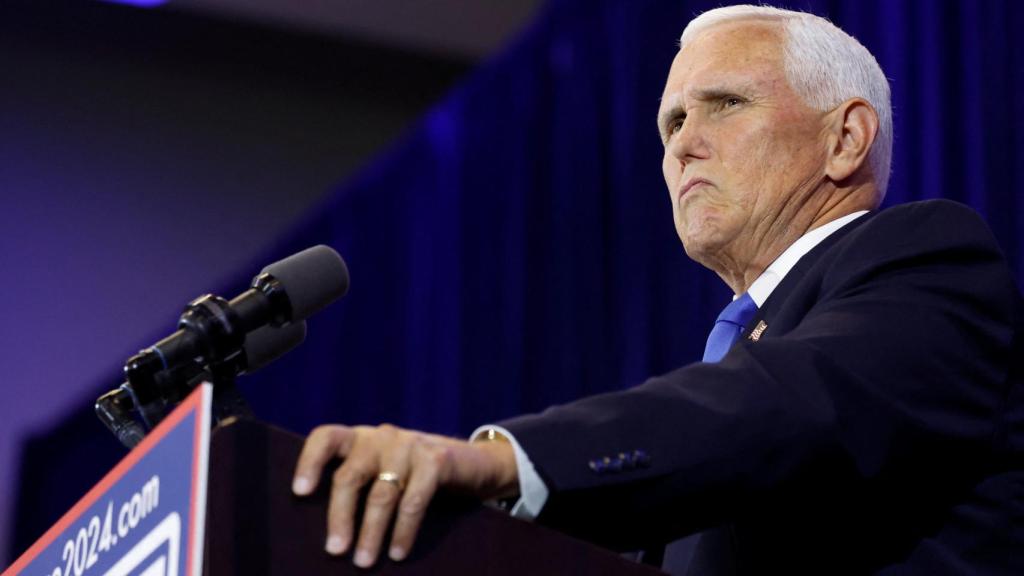 El candidato republicano, Mike Pence.
