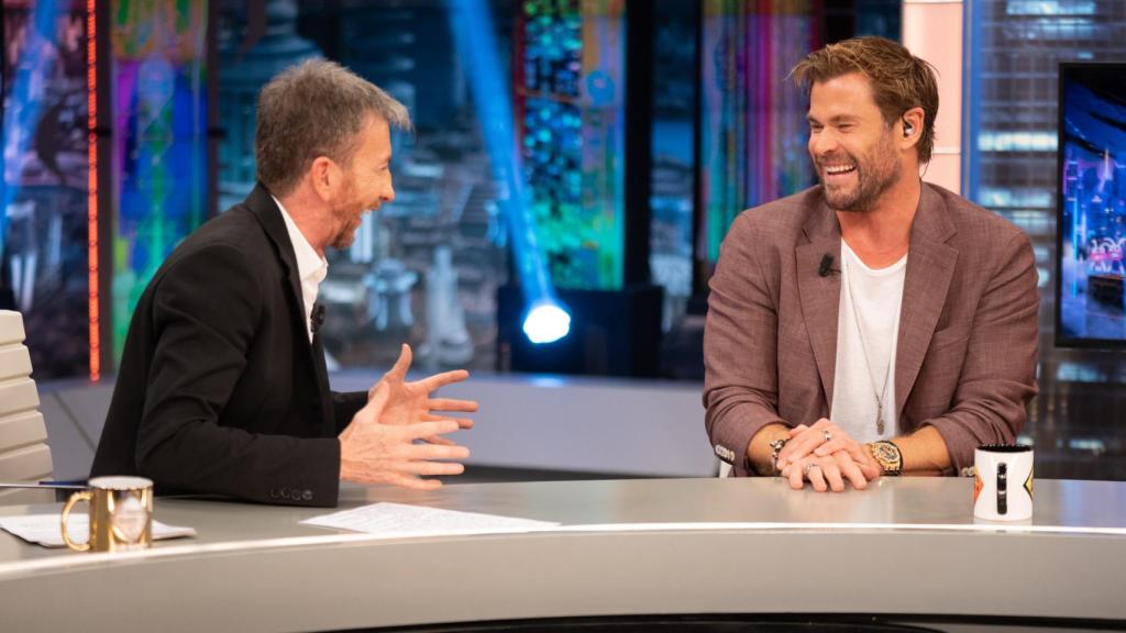 El actor, durante su entrevista con Pablo Motos.