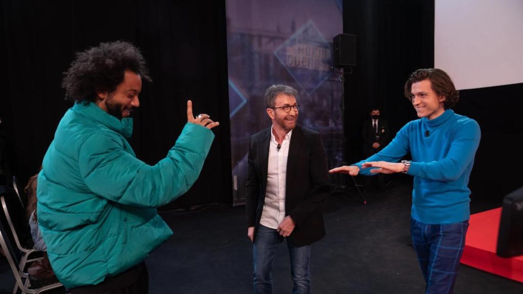 Marcelo sorprendió a Tom Holland en el estreno de 'Uncharted', en 'El Hormiguero'.