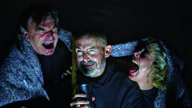 Antoni Comas, Enrique Sánchez-Ramos y Silvia Zorita en 'Lazarillo'. Foto: Rubén García