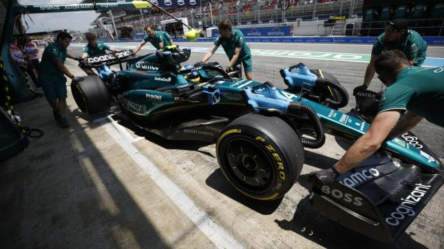 Fernando Alonso, durante el Gran Premio de España 2023