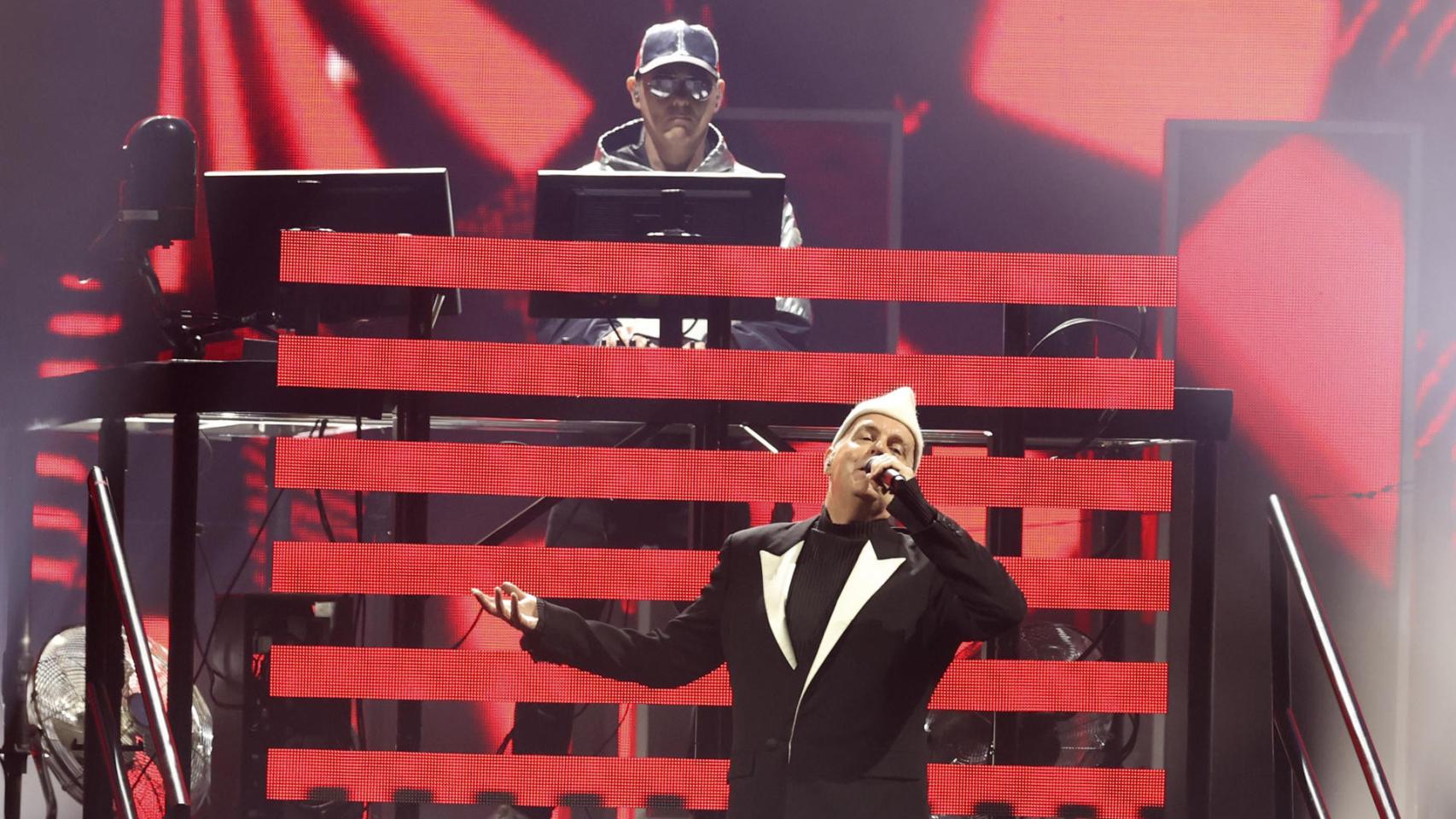 Pet Shop Boys. durante su concierto en la jornada inaugural gratuita de Primavera Sound Madrid, este miércoles. Foto: EFE/Kiko Huesca