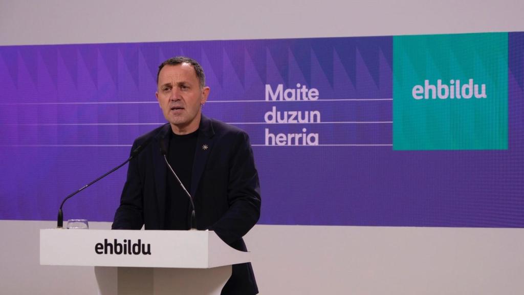 Unai Urruzuno, portavoz en el Parlamento vasco de EH Bildu, en una imagen de archivo.