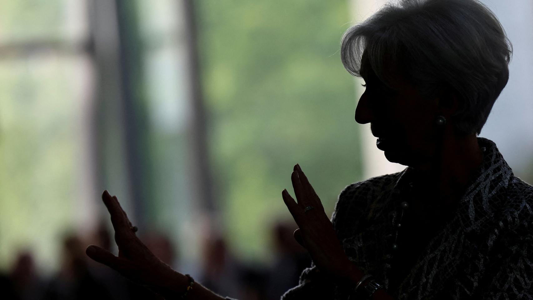 La presidenta del Banco Central Europeo (BCE), Christine Lagarde, durante la celebración del 25 aniversario de la institución.