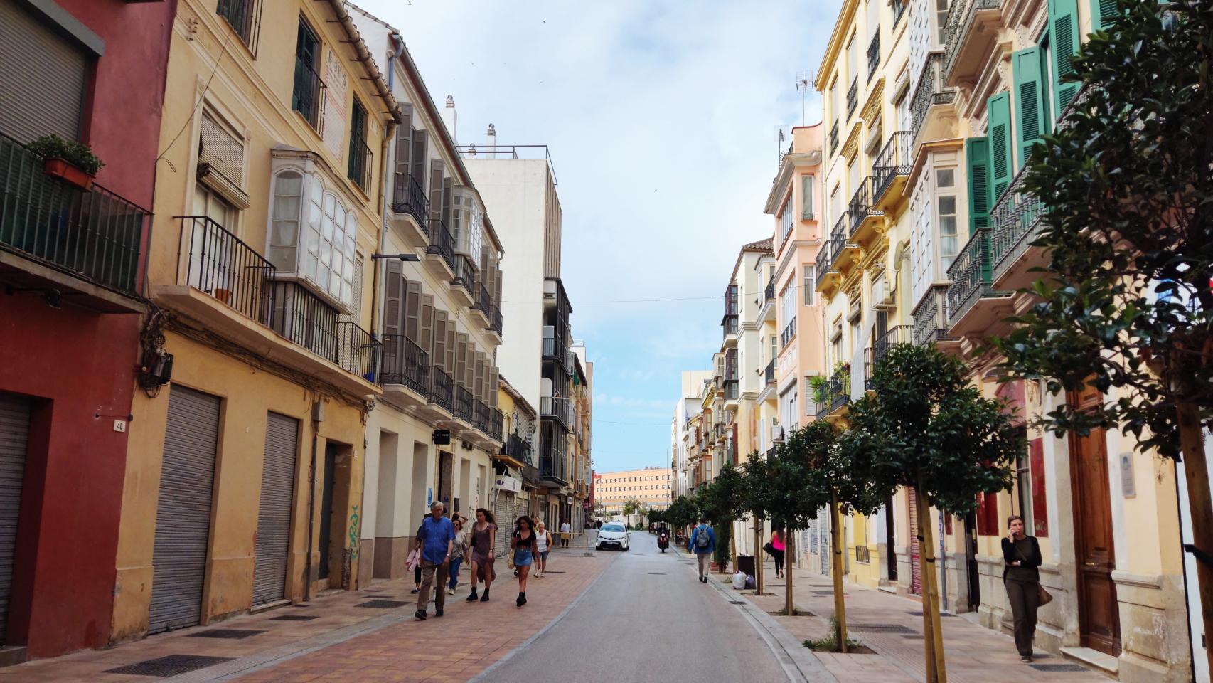Parte de la calle Carretería ya terminada y abierta.