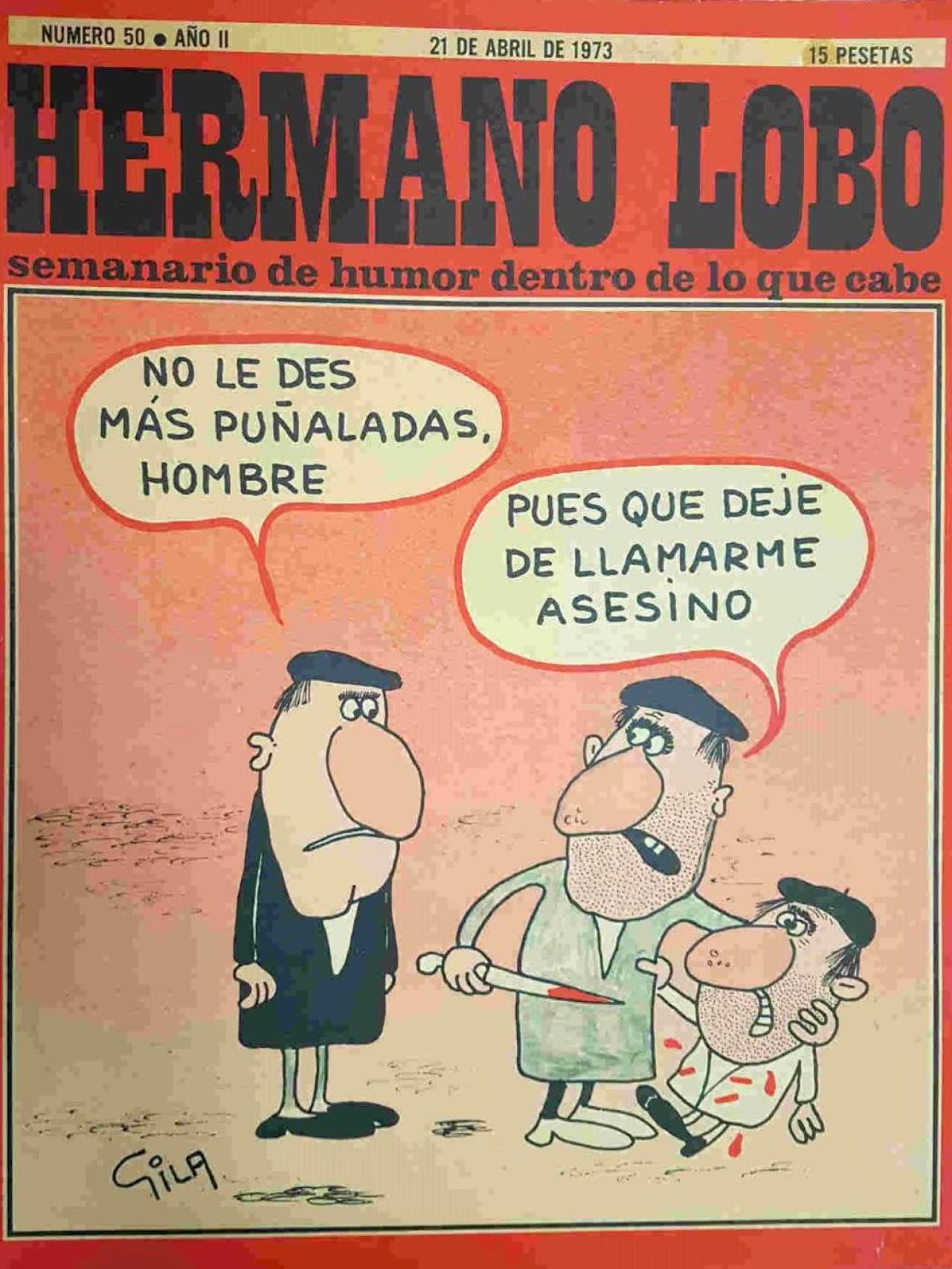 Portada de 'Hermano lobo' de abril de 1973.
